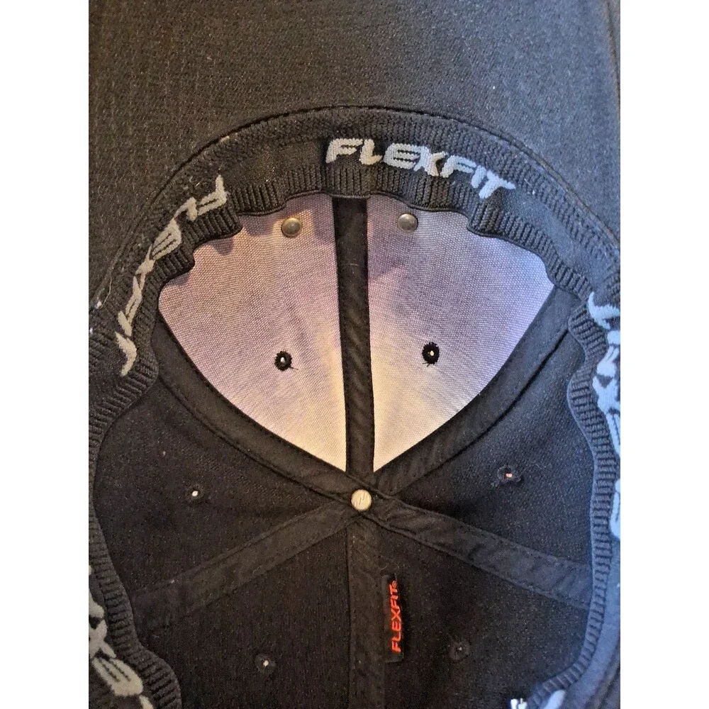 Oakley Tincan LX Hat Flexfit Stretch Baseball Cap Mens Black Size S/M Excellent